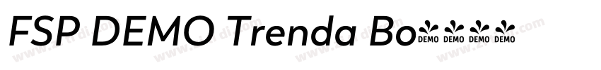 FSP DEMO Trenda Bo字体转换 FSP DEMO Trenda Bo字体转换